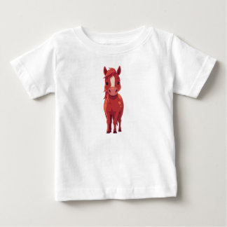 Bedårande röd kastanjefärgad häst | Barn vit t-shi T Shirt