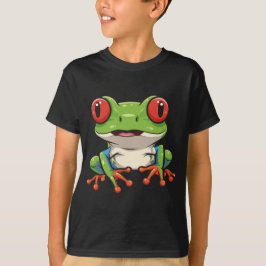 Bedårande rödoögd trädfrosk barn t-shirt