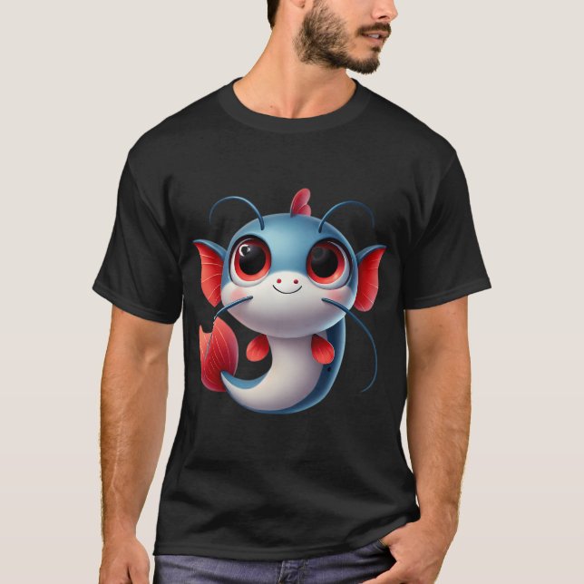 Bedårande rödstjärtad malfisk t shirt (Framsida)