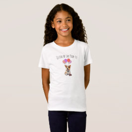Bedårande Rosa Corgi Födelsedags Tjej T Shirt
