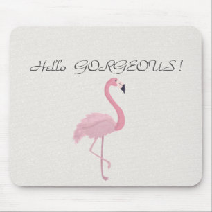 Bedårande Rosa Flamingo - Hej Strålande Musmatta