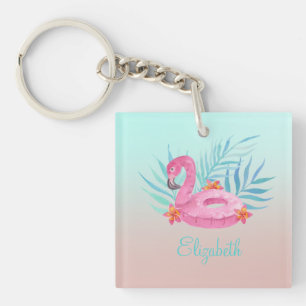 Bedårande Rosa Flamingo Palmblad