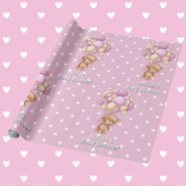Bedårande Rosa Teddybjörn Babykalas Presentpapper