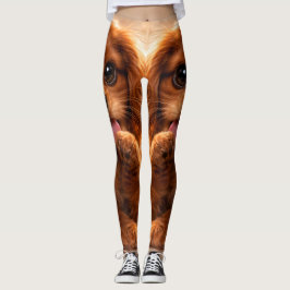 Bedårande Ruby Cavalier Spaniel Leggings