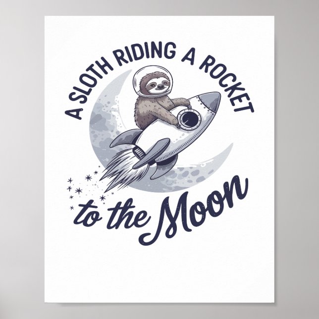 Bedårande Sengångare Astronaut Ridande Poster (Framsidan)