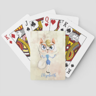 Bedårande serie-katt, Bokeh-personlig Casinokort