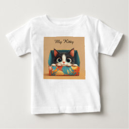 Bedårande serie-kattunge med stora ögon t shirt