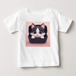 Bedårande serie-kattunge med stora ögon t shirt