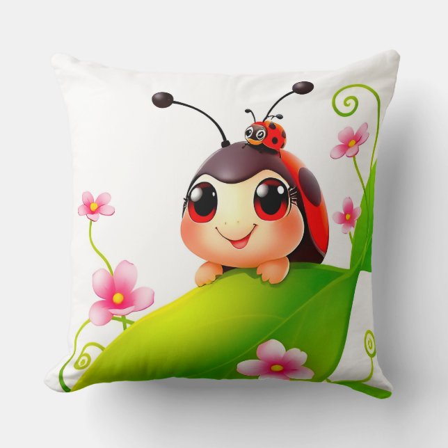 Bedårande serie ladybug kudde (Framsida)