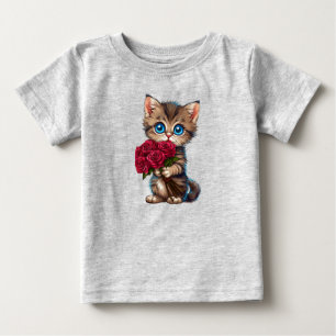 Bedårande seriefigur kattunge t shirt
