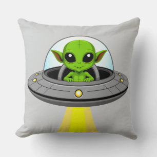 Bedårande seriefigur utomjording kudde