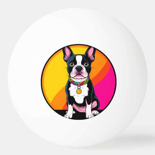 Bedårande seriehund pingisboll (Framsidan)