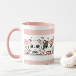 Bedårande seriekatts kaffekopp för kattälskare