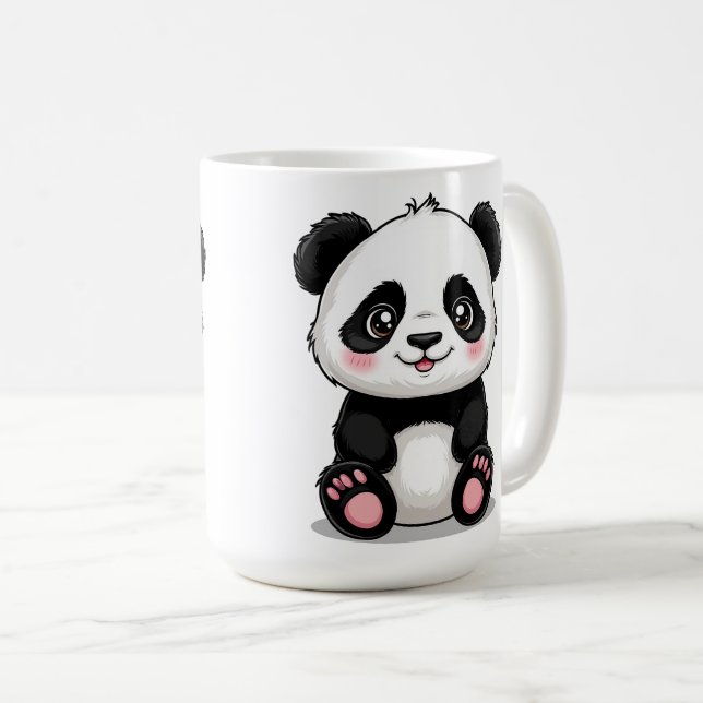 Bedårande seriepanda kaffemugg (Framsida höger)