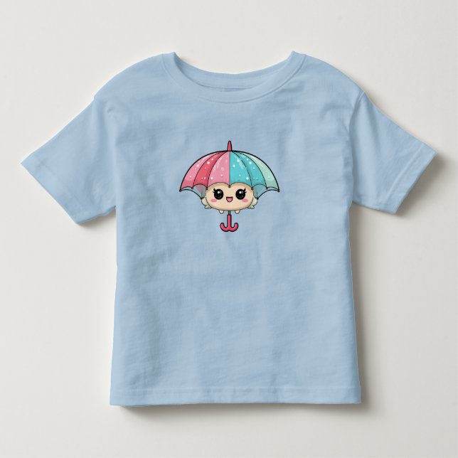 Bedårande serieparaplykaraktär t shirt (Framsida)