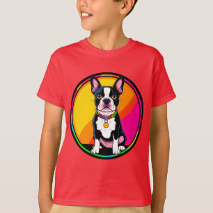 Bedårande serietecknad hund t shirt