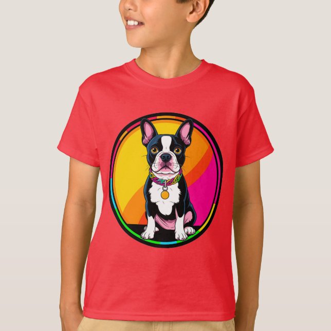 Bedårande serietecknad hund t shirt (Framsida)