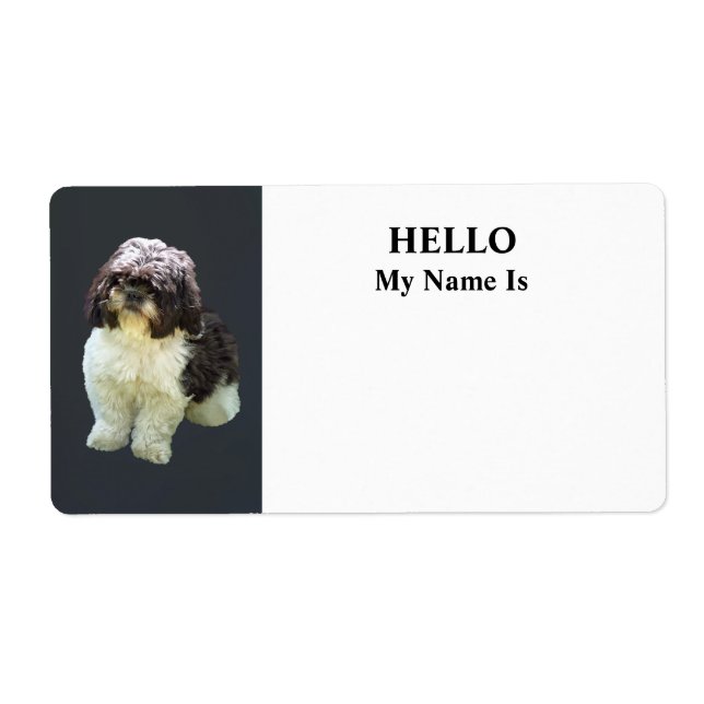 Bedårande Shih Tzu-valp Fraktsedel (Framsidan)