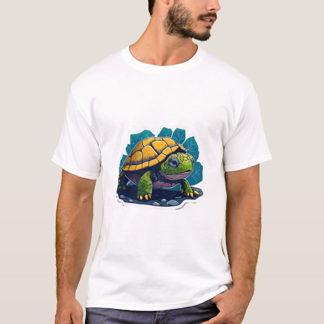 Bedårande Sköldpadda T Shirt (Framsida)
