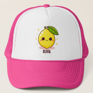 Bedårande Söt Gul Citron Personlig Keps