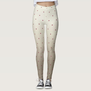 Bedårande söt, röd nyckelpiga, lysande leggings