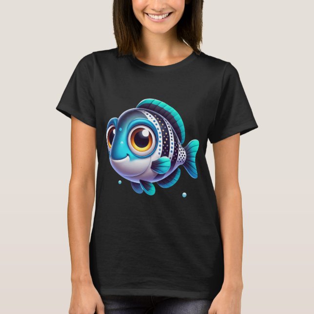Bedårande sötvattentrummafisk t shirt (Framsida)