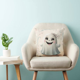 Bedårande spöklik vän Halloween-design Kudde