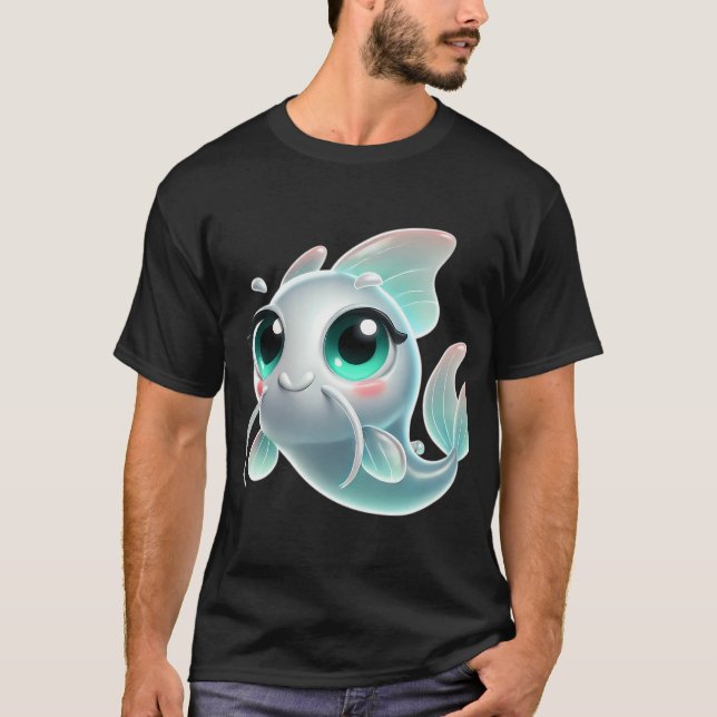 Bedårande spökmalfisk t shirt (Framsida)