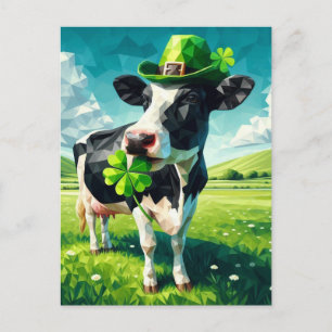 Bedårande St. Patricks dag-ko Vykort