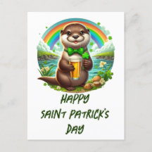 Bedårande St. Patricks Day-utter med öl