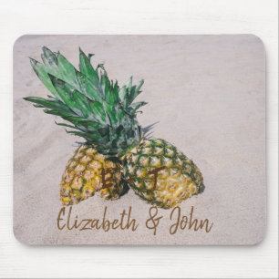 Bedårande strand,Sand,Ananas -Personlig Musmatta