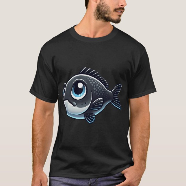 Bedårande svart havsabborre t shirt (Framsida)