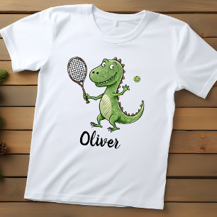 Bedårande T-Rex Tennisspelare Personlig T Shirt