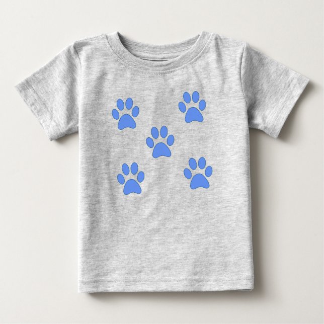 Bedårande tassavtryck t-shirt (Framsida)