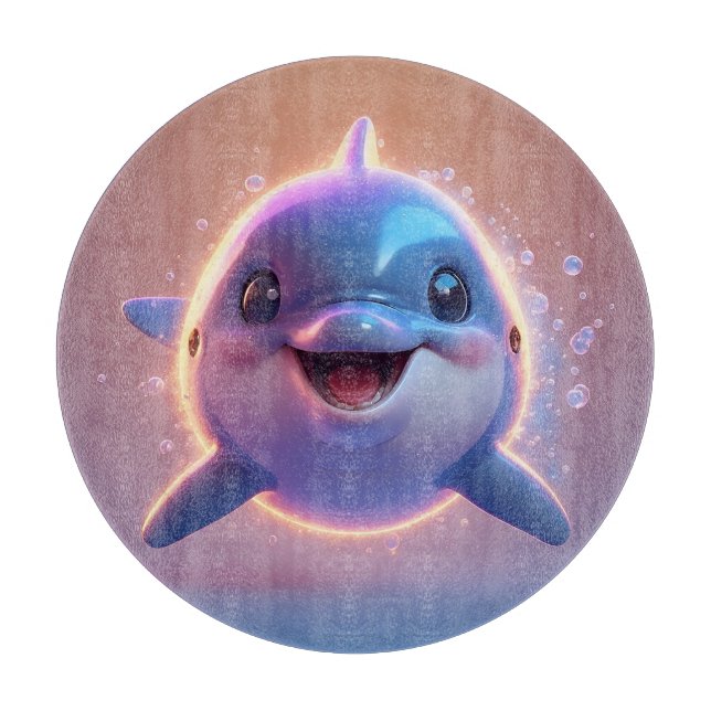 Bedårande tecknad delfin (Framsidan)