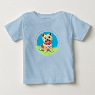Bedårande Tecknad Valp T Shirt