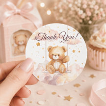 Bedårande Teddybjörn – Tack Sticker