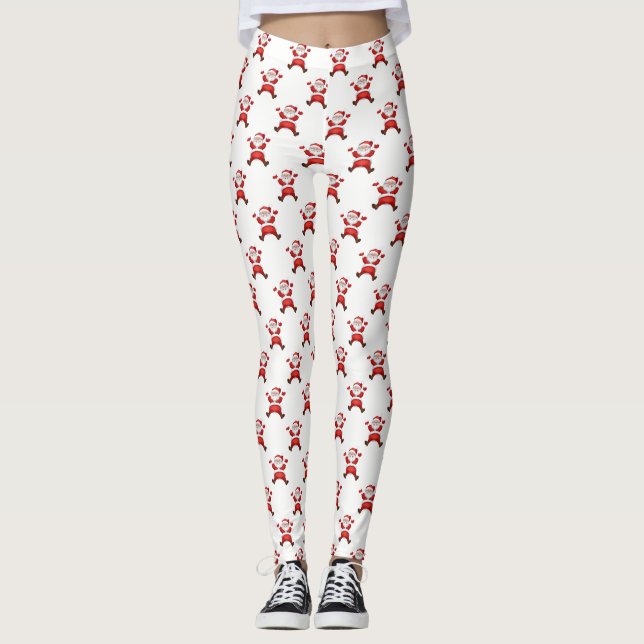 Bedårande tomte, jul leggings (Framsida)
