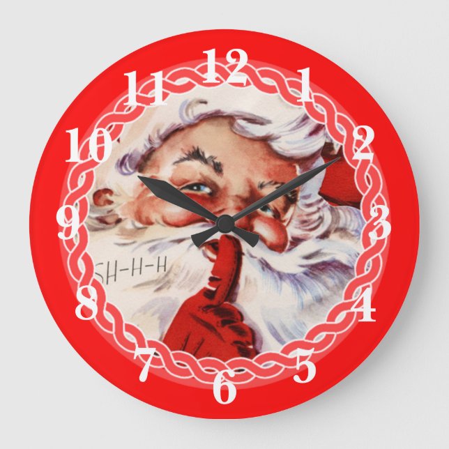 Bedårande tomte stor klocka (Framsida)