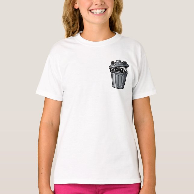 Bedårande Tvättbjörn Rådjursbarn T Shirt (Framsida)
