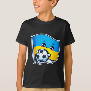 Bedårande ukrainsk Bynner-fan Ukraina Flagga Söt C T Shirt