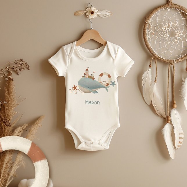 Bedårande Val Baby Shower T Shirt (Skapare uppladdad)