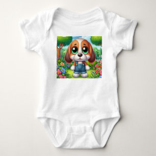 Bedårande Valp I Overall T Shirt