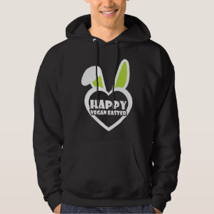 Bedårande Veganism Påsk Konst Vegan Påsk Hoodie
