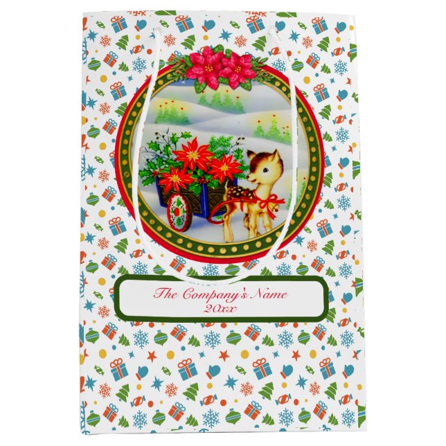 Bedårande Vintage Julren & Blomsterkärra (Framsidan)