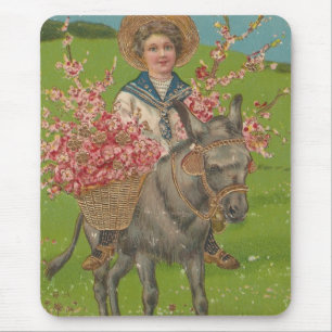 Bedårande Vintage vykort Musmatta
