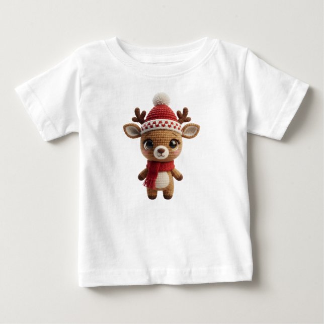 Bedårande virkad ren t shirt (Framsida)