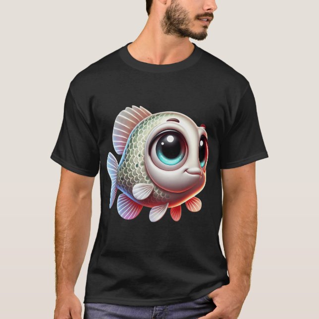 Bedårande vit crappie t shirt (Framsida)