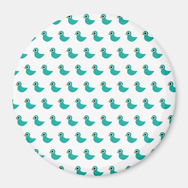 Bedårande Whimsical Fågel Natur Konst Magnet (Framsidan)