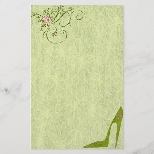 Bedazzlad diva i kiwistationer brevpapper (Framsida)